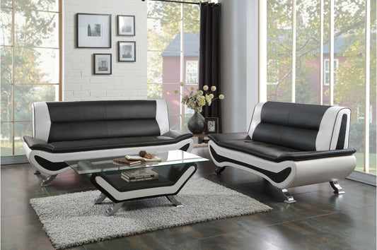 8219 Seating Veloce Collection 2pc Set: Sofa, Love