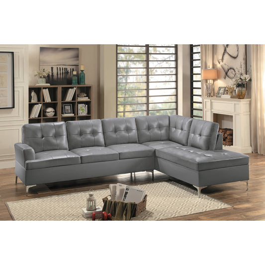 8378GRY* 2-Piece Sectional with Right Chaise