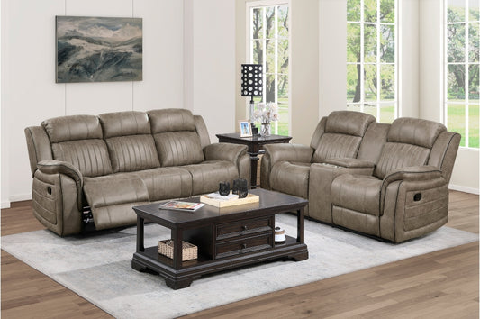 9479SDB Seating Centeroak Collection 2pc Set: Sofa, Love